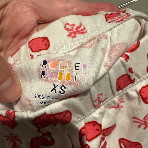 Roller Rabbit Pink Whale Patterned PJ Set - Picture 6 of 7